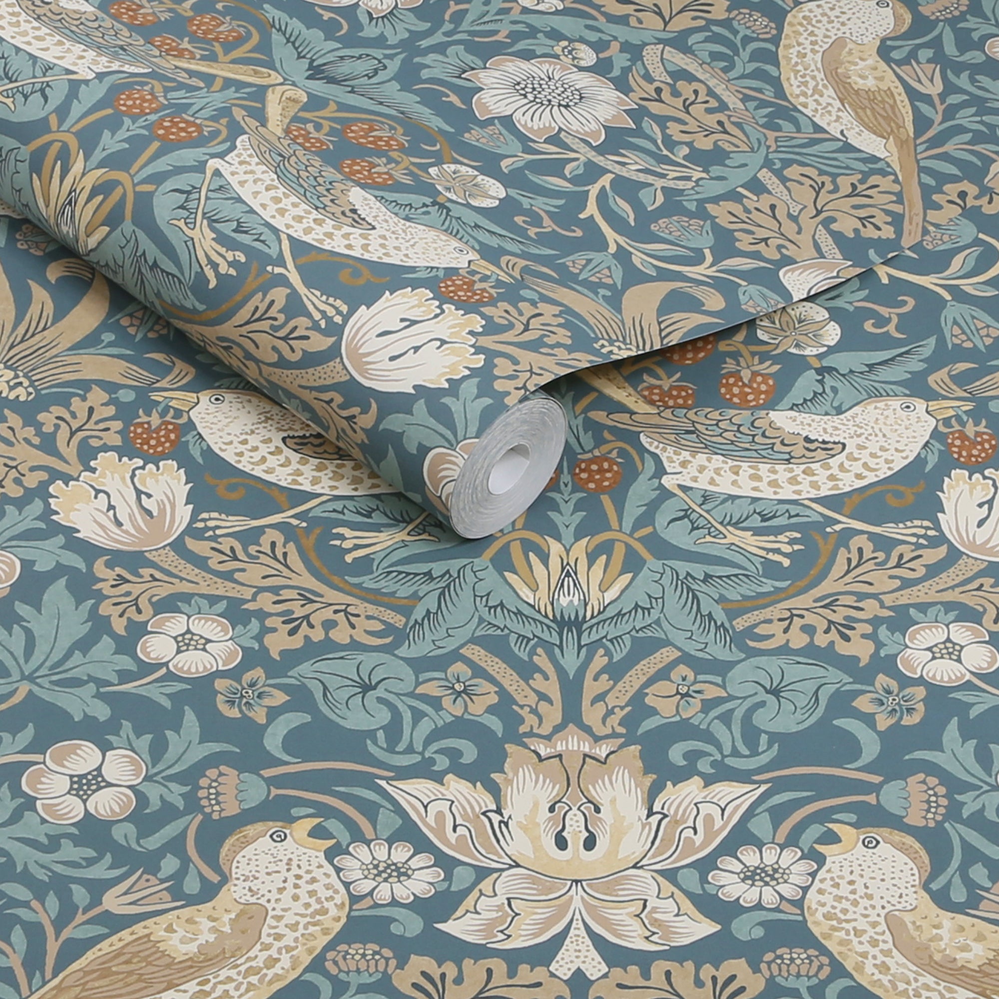William Morris at Home Vliesbehang - Strawberry Thief
