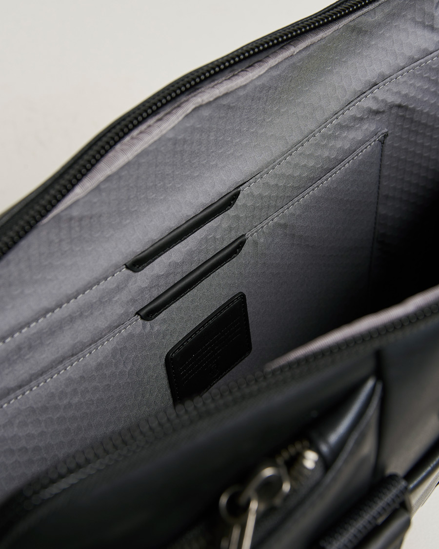 TUMI Alpha Bravo Academy Leather Brief Black