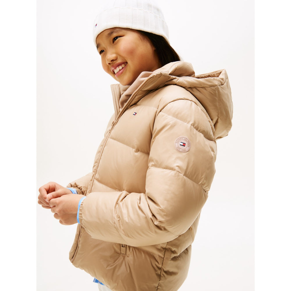 Køb Tommy Hilfiger Malted Milk Essential Down Jakke