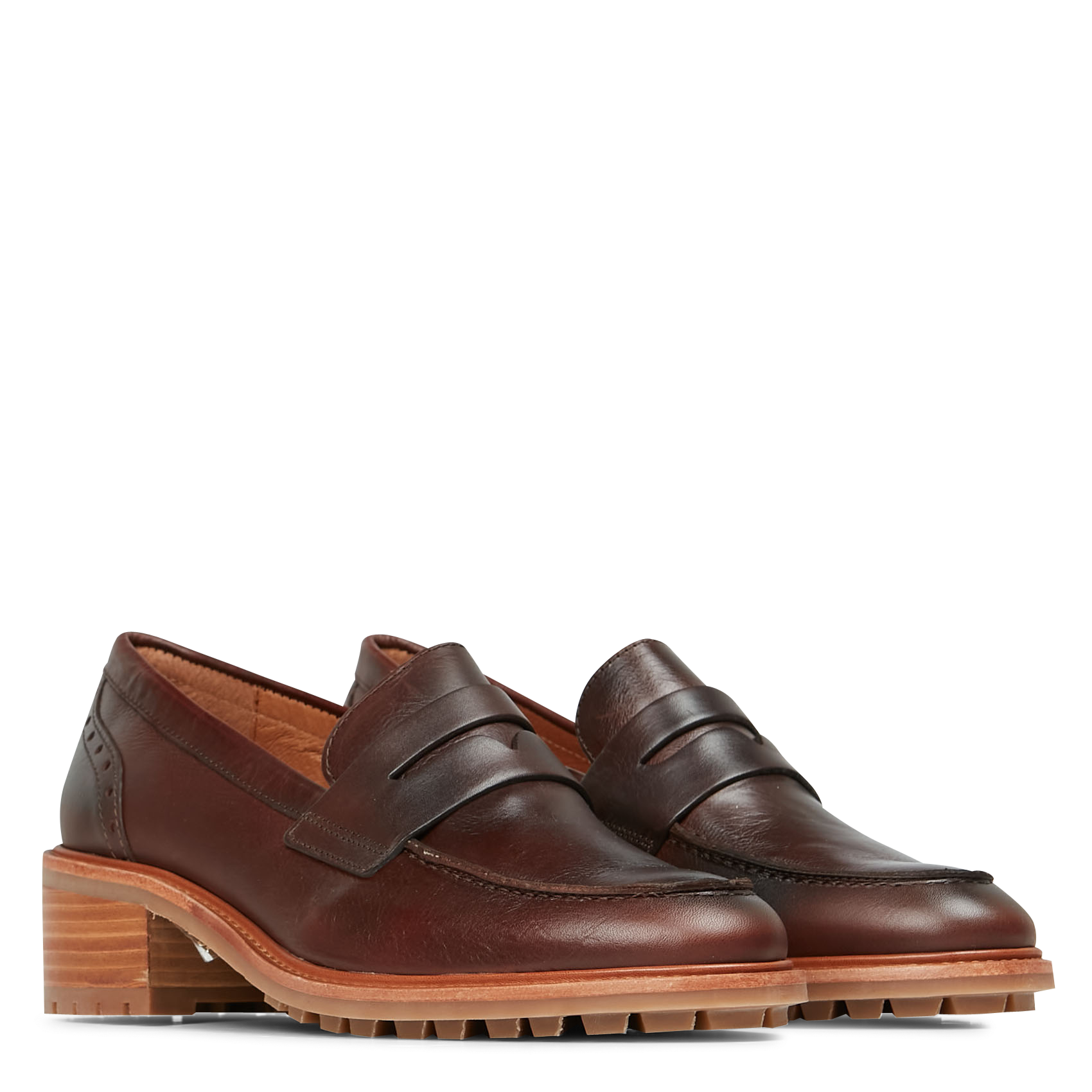 HAYDEN - Mocassins en cuir | Marron