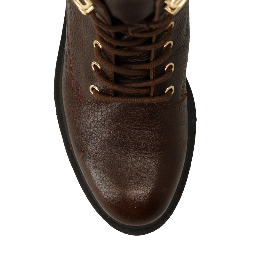 Bruine leren veterboots