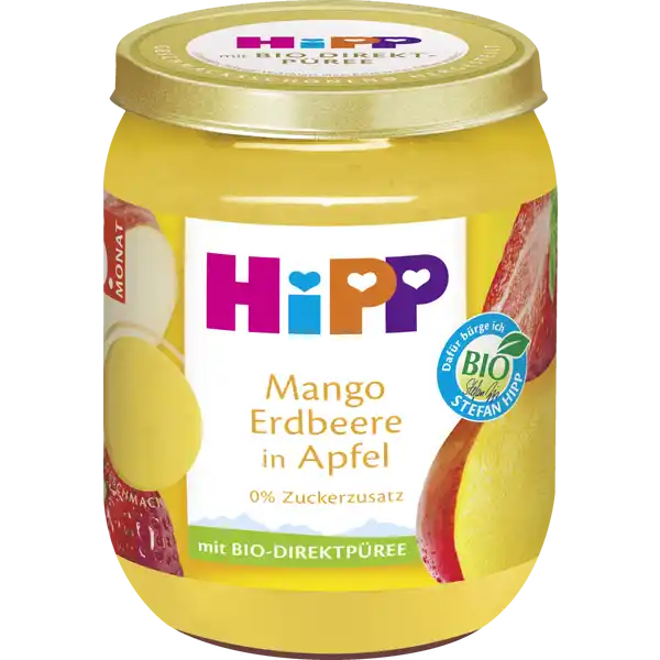 Bio Mango Erdbeere in Apfel