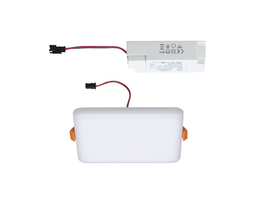 LED inbouwpaneel IP44 8,5W 750lm 4000K 12,5x12,5 cm Inbouwdiameter 4,5-10 cm VariFit Veluna satijn 230V