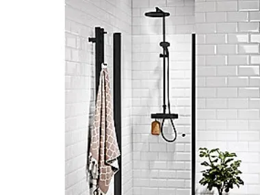 Vetro svingdør 89x200 - Justerbar Aluprofil, 6mm Hærdet Klart Glas, EasyClean, Lige
