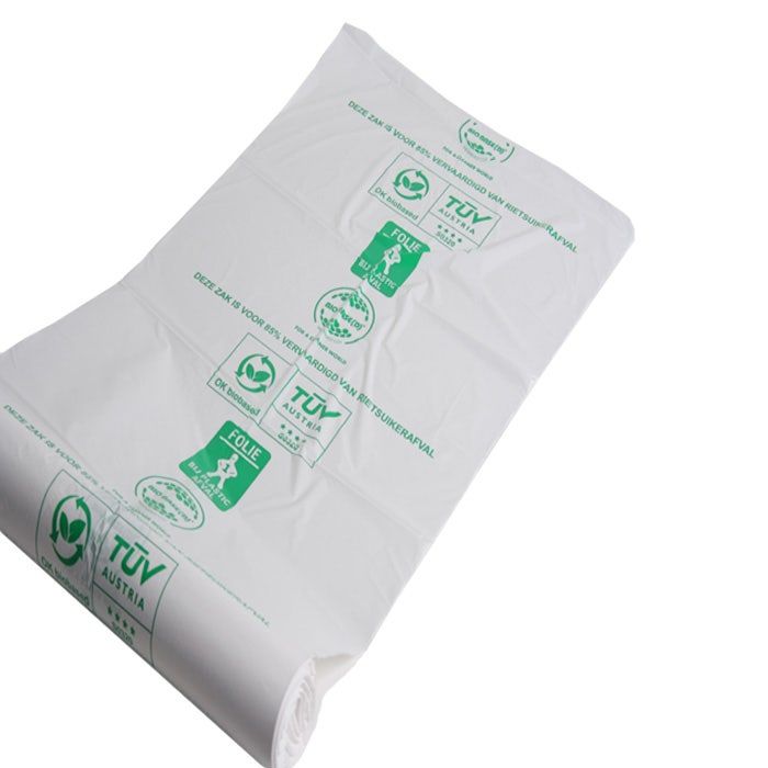1000st Biobased afvalzakken 63x70cm T20 HDPE transparant - Doos 20 rollen à 50 stuks (8718924411247)