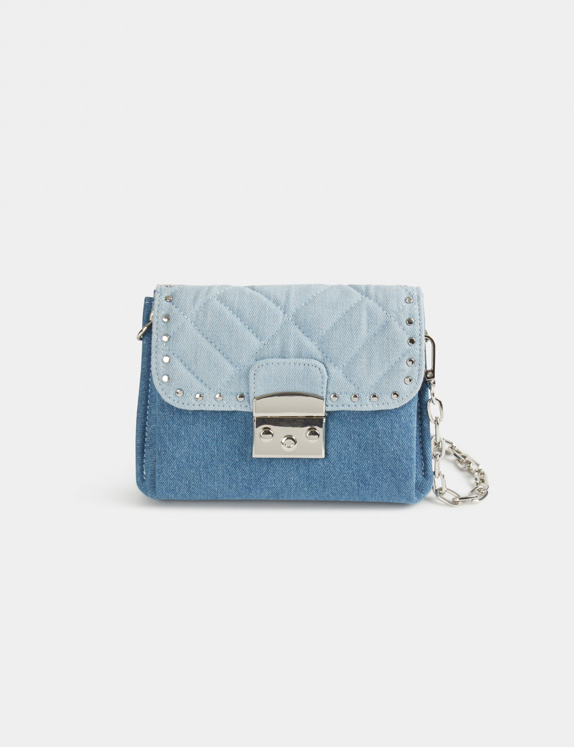Sac pochette en jean avec clous jean femme - jean
