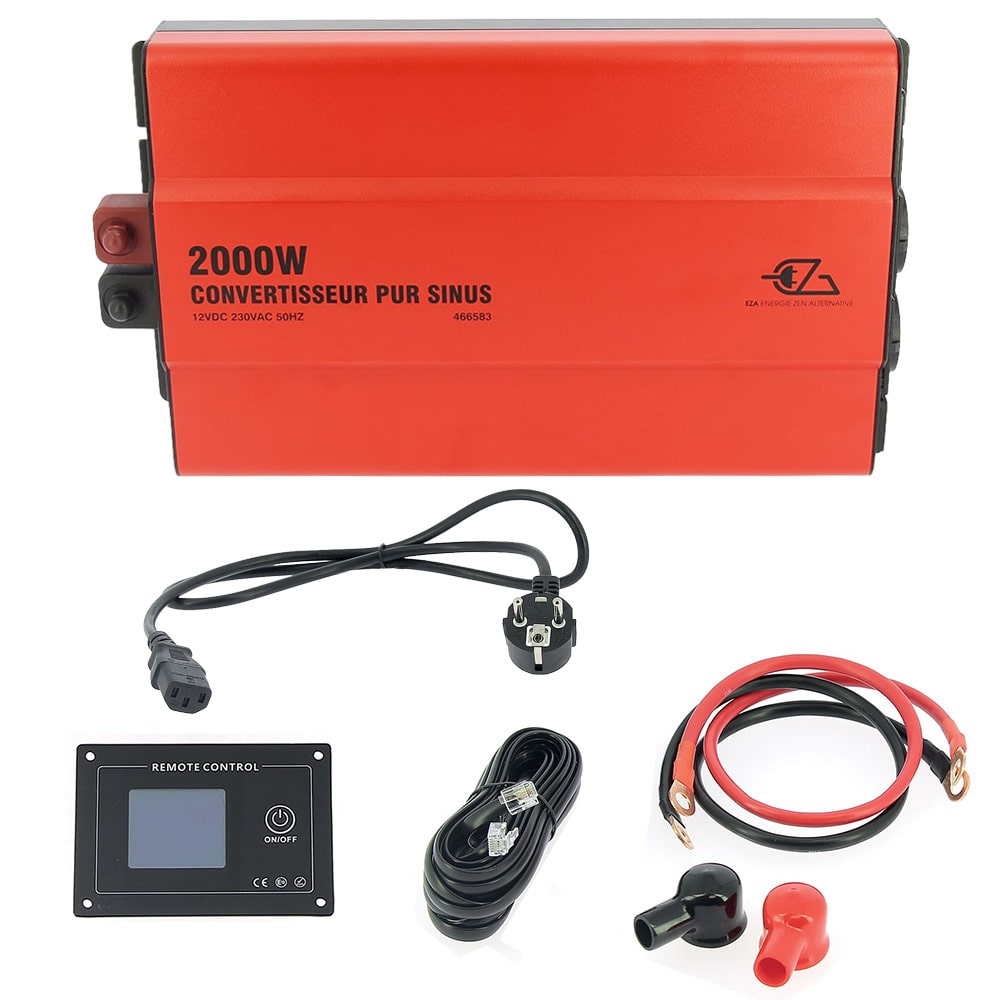 Convertisseur Pur Sinus 2000W 12/230V EZA