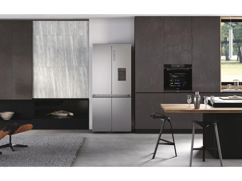 Haier Foodcenter HCW7819EHMP Beidseitig Kombigerät mit Kühlschrank oben und Gefrierteil unten