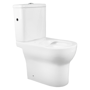 Atlantic duoblok toilet Nash wit D-vorm