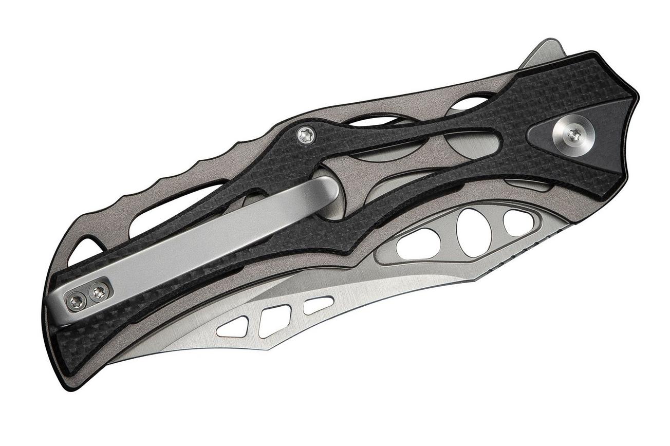 Civivi Biophase C23083C-3 Satin Nitro-V, Grey Aluminium Black Coarse G10, zakmes