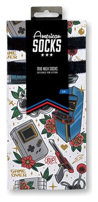 Game Over - Chaussettes Graphiques Techniques Coolmax - Cyclisme  Running et Sport