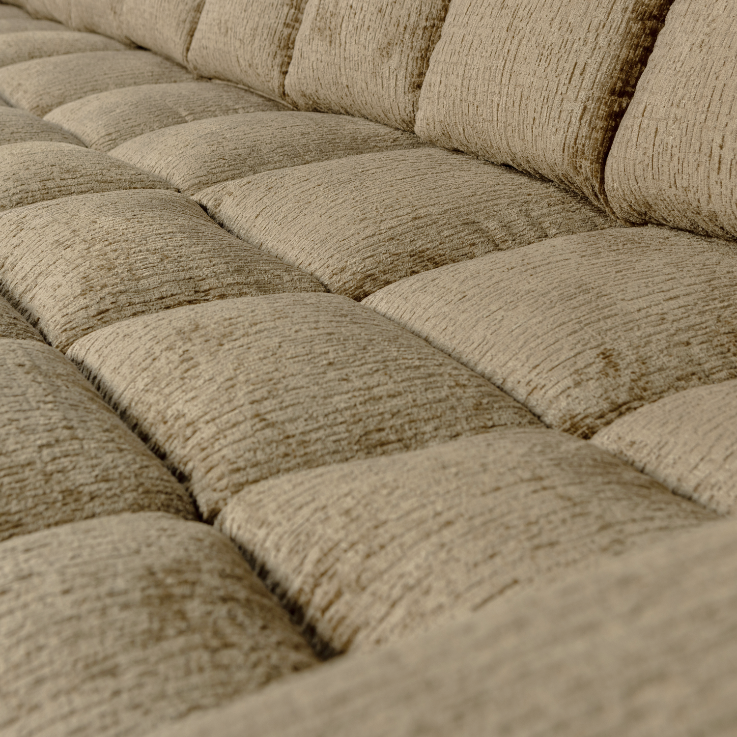 WOOOD Second Date Chaise Longue Links - Structure Velvet - Wheatfield