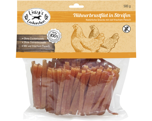 Hondensnack kipfilet in reepjes 500g kauwartikel