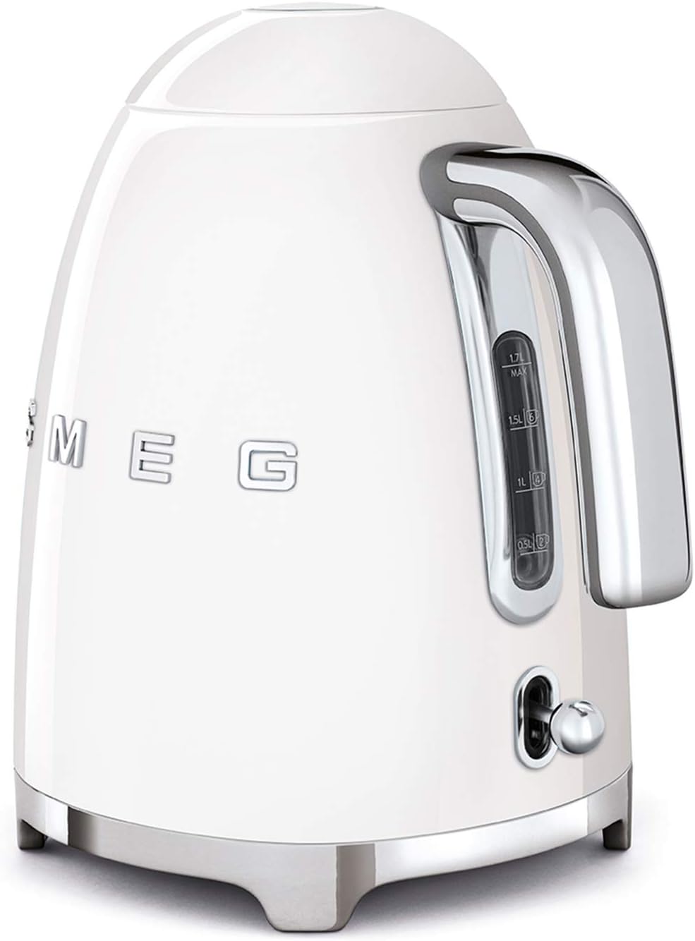 Smeg, Bouilloire Électrique KLF03PGEU 1,7 L, Filtre Anticalcaire Lavable, Arrêt Automatique de Sécurité, Indicateur de Niveau d'Eau, Base Antidérapante, Range Cordon, Puissance 2400W, Vert d'Eau