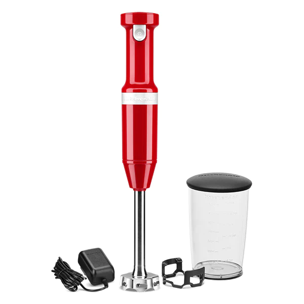 Mixeur plongeant sans fil rouge empire 5KHBBV53EER Kitchenaid