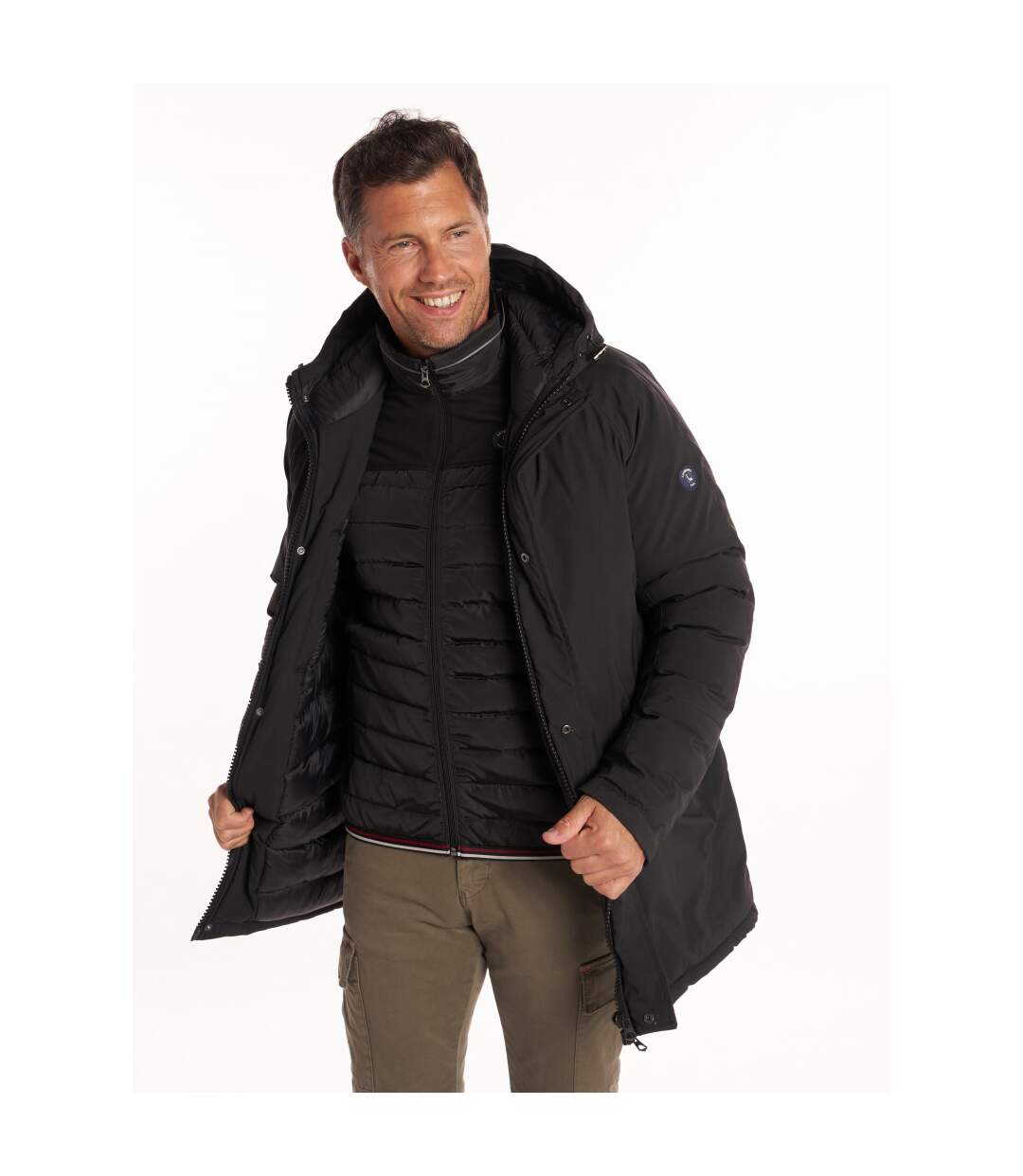 Parka mi longue à capuche