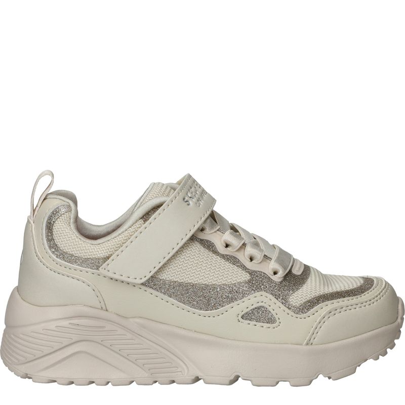 Skechers Uno Lite Glisten Steps Sneakers Beige Meisjes