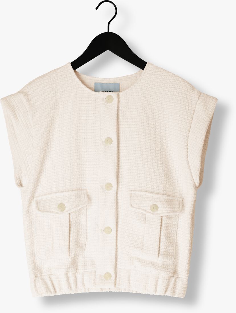 MINUS beige minus gilet avana boucle vest