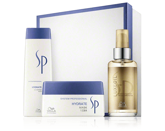 Wella SP System Professional Hydrate Pflegeset 250ml-200ml-100ml