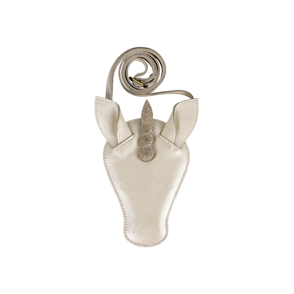Blinc Purse | Unicorn | Off White Metallic Leather
