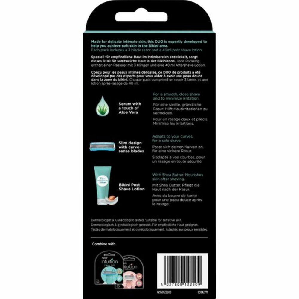 Wilkinson Intuition Scheermes Bikini Care Duo3 stuks