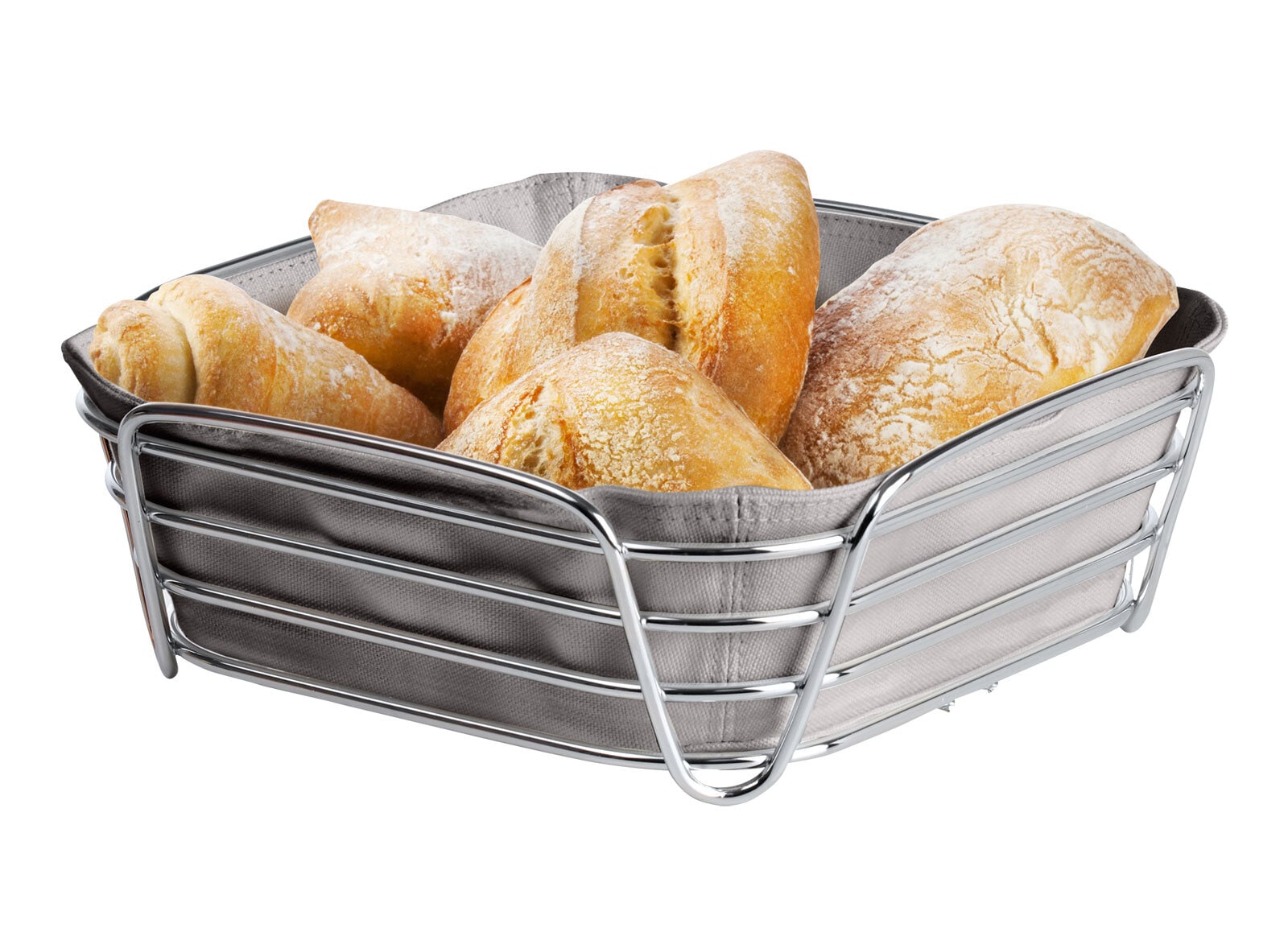 blomus Brotkorb DELARA 26 x 9,3 x 26 cm Stahl