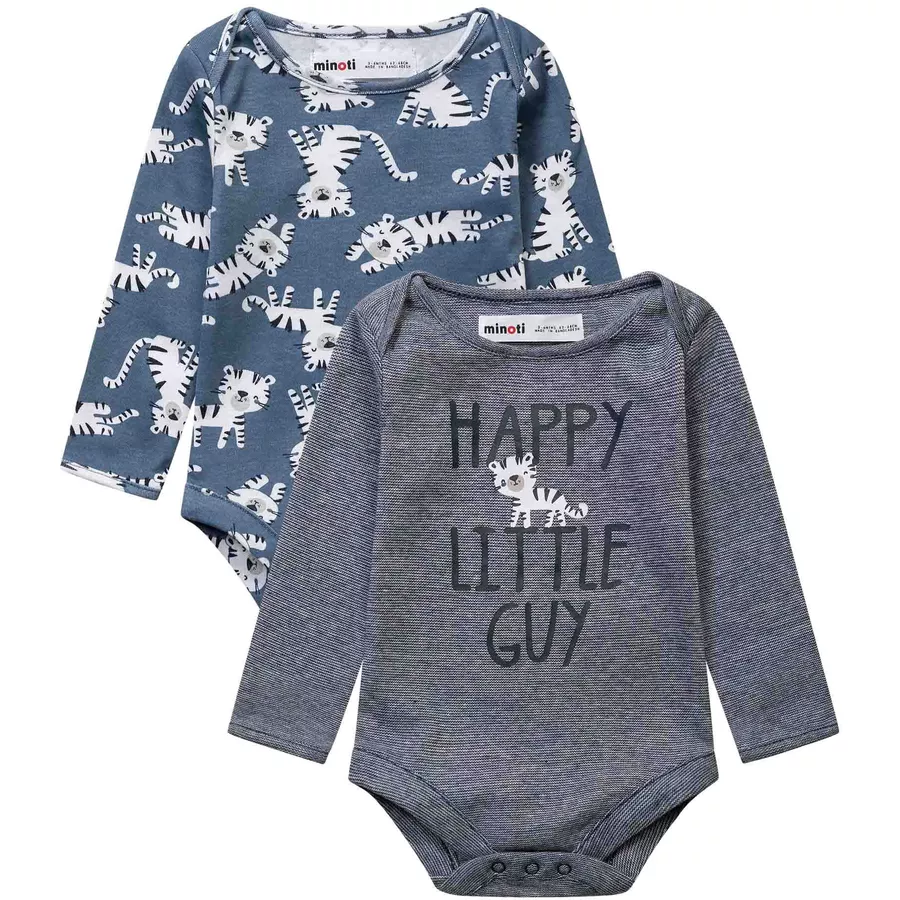 MINOTI 2er-Pack Bodys BlauDunkelblau