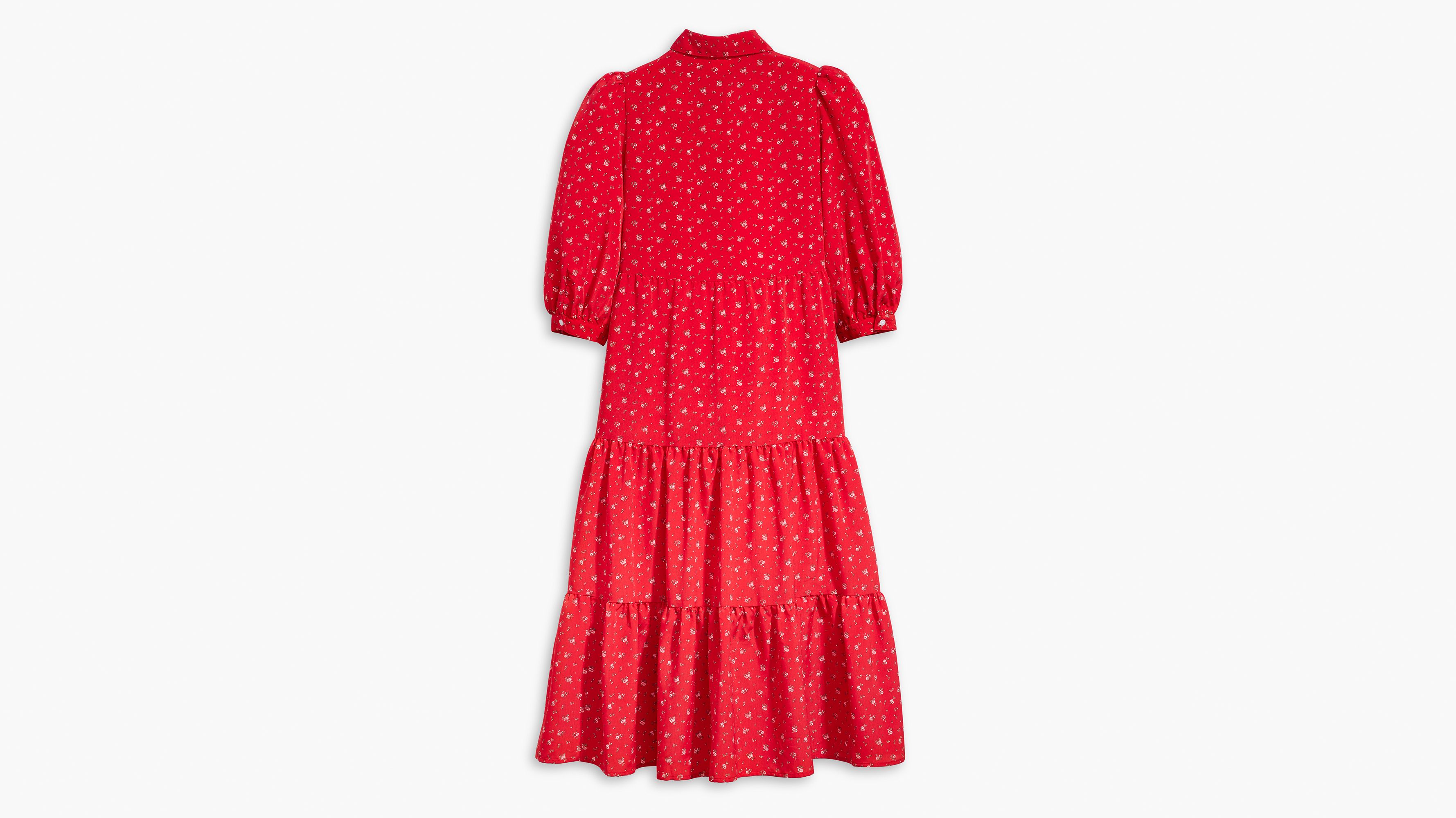 Robe Cynthia - Smaller Isabel Script Red - Rouge