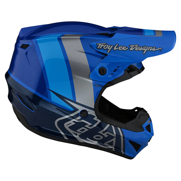 Troy Lee Designs - Casque GP Nova Bleu / Bleu foncé / Argent