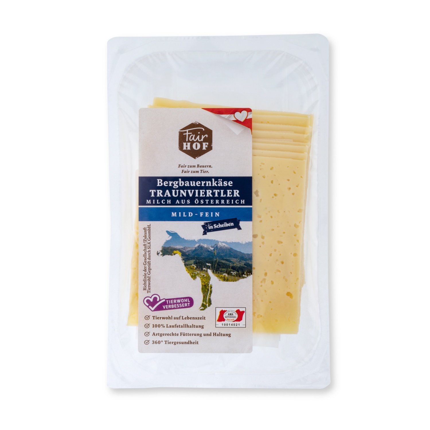 FairHOF Bergbauernkäse in Scheiben, Lilli 200 g