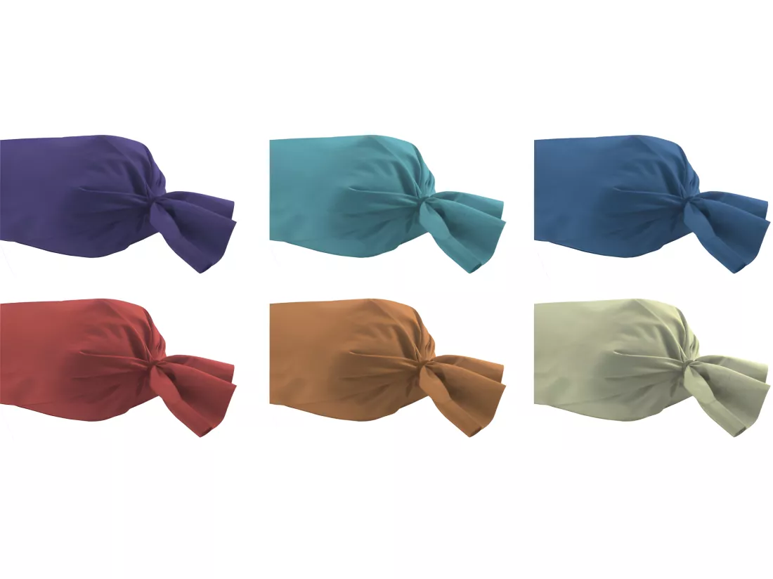 Taie De Traversin Prune 45 X 185 Cm / 100% Coton / 57 Fils/cm²