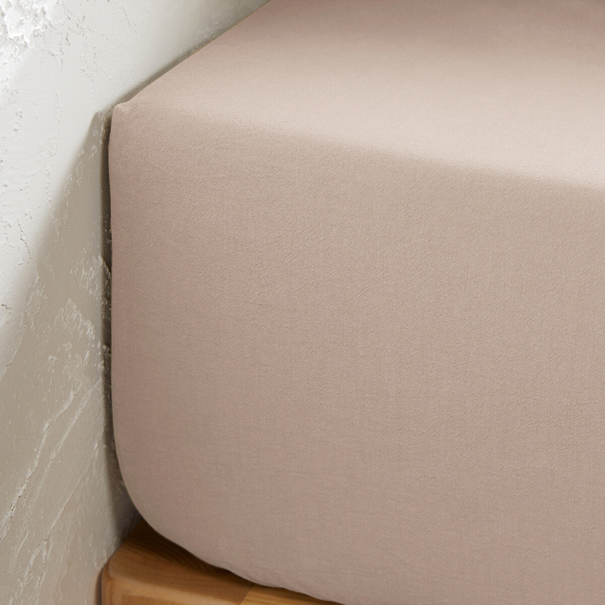 LA REDOUTE INTERIORS<br>Lençóis de algodão, capa de 30 cm, técnica de tingimento vegetal