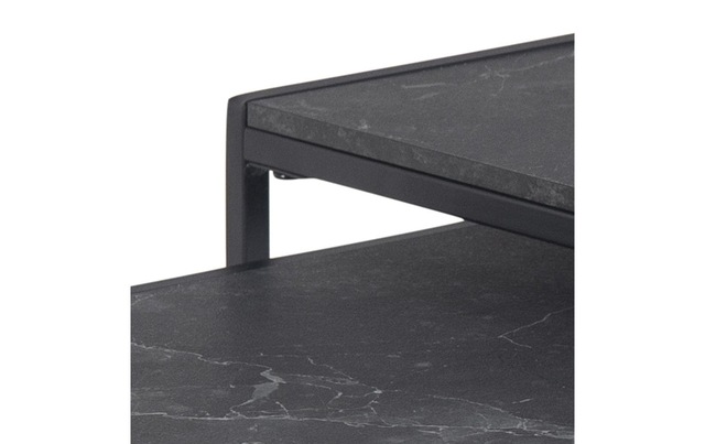 AC Design Beistelltisch »Infinity 2 Stück Schwarz«