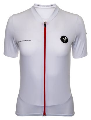 Maillot Manches Courtes Femme LeBram Galibier Blanc