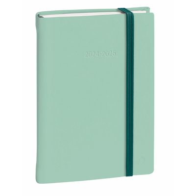 Agenda à élastique Silk - 1 jour par page - 12 x 17 cm - vert d'eau - Quo Vadis