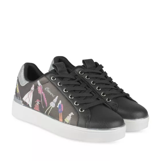 Baskets NOIR ENRICO COVERI