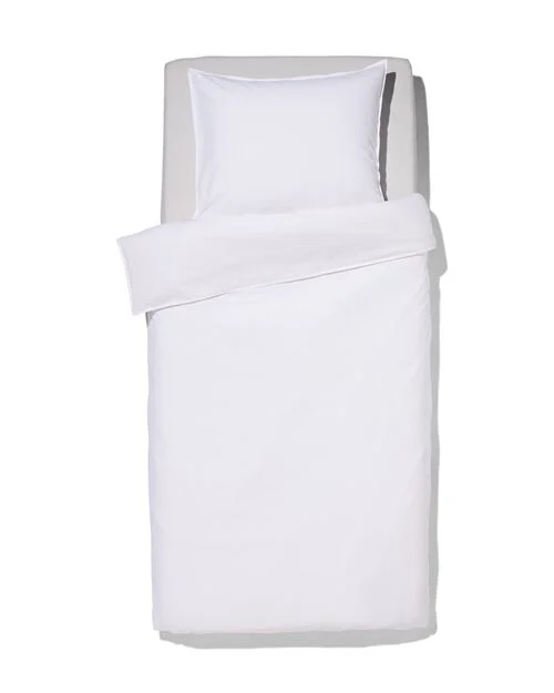 housse de couette percale 140x200/220 blanc
