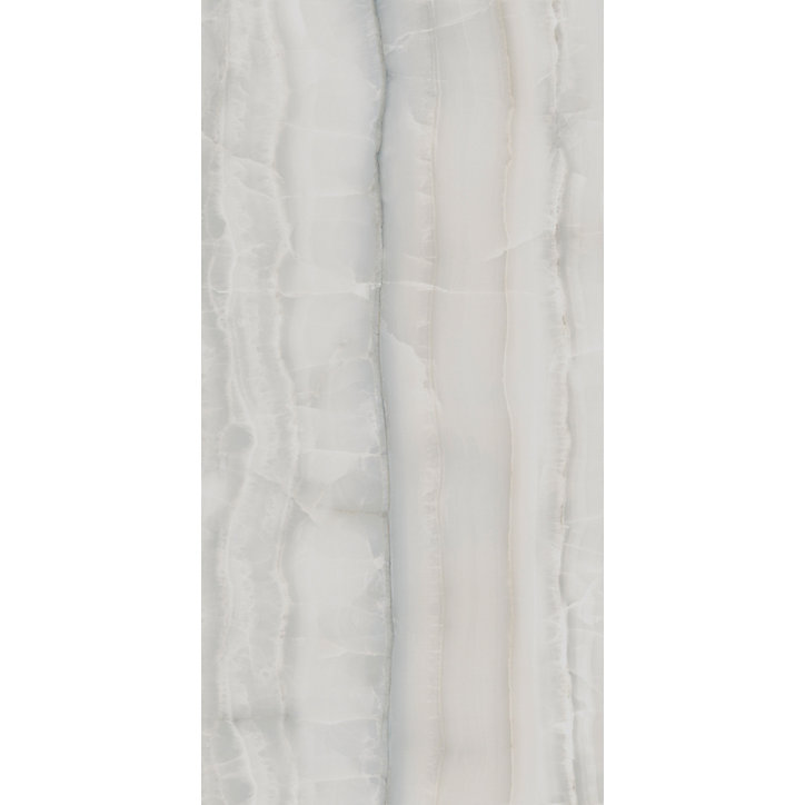 Carrelage sol et mur argent brillant Onyx 90 x 180 cm