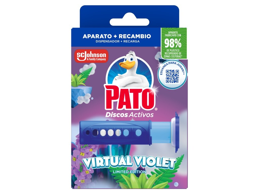 BLOCO SANITÁRIO DISCOS PATO APARELHO VIRTUAL VIOLET 36ML