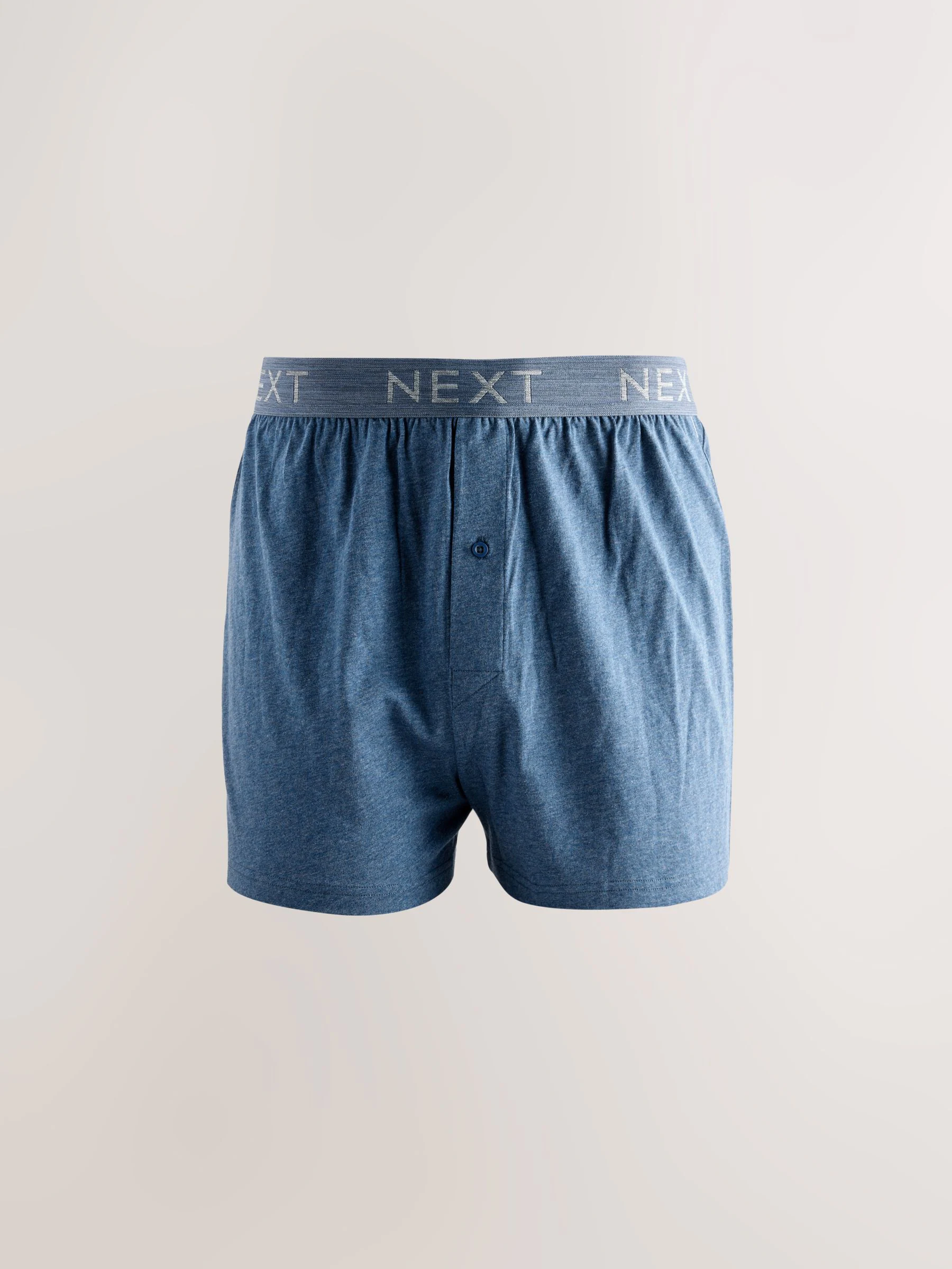 Blauw/grijs - Verpakking van 5 - Ruimvallende Boxers