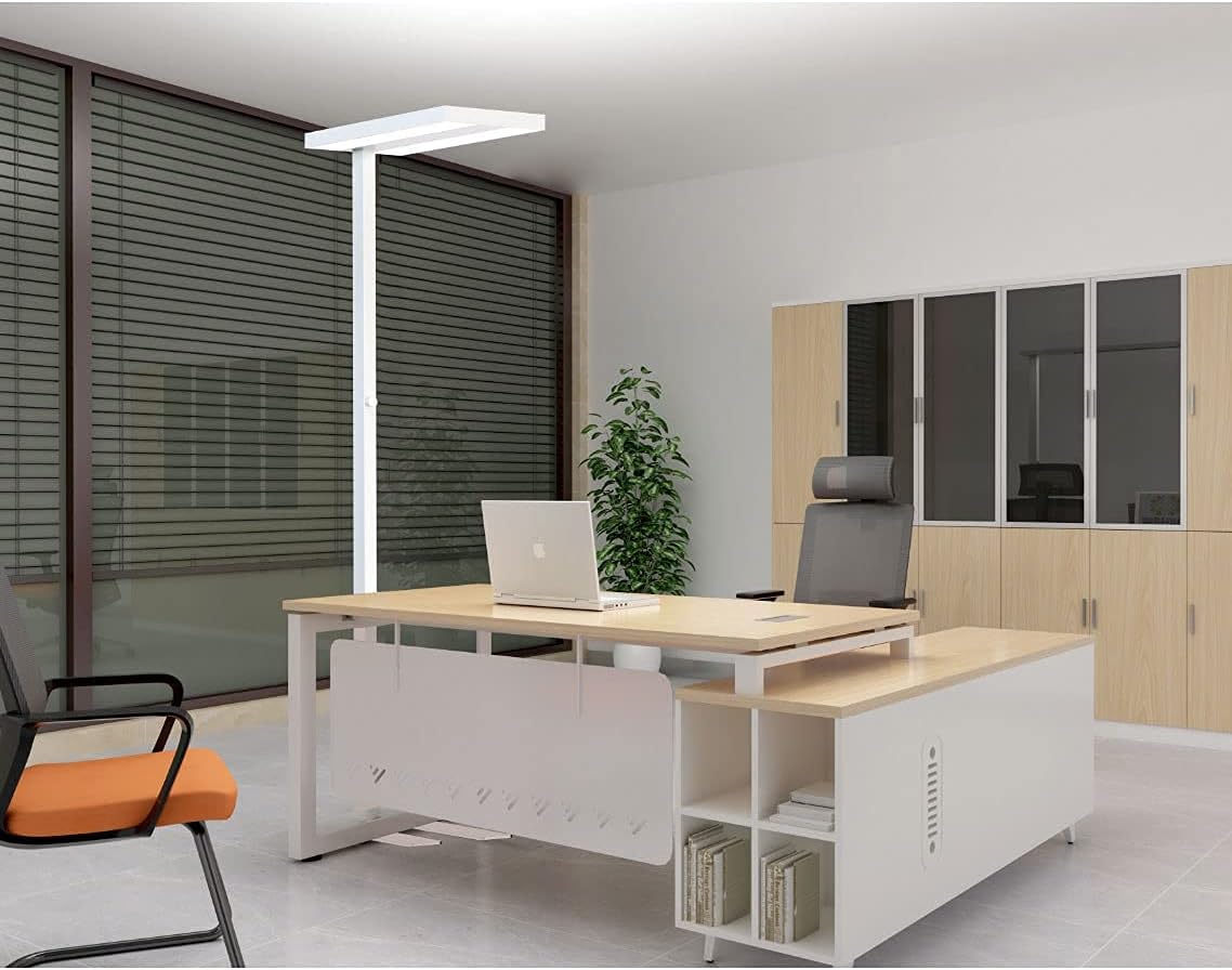 NCC-Licht LED Stehleuchte Lara Weiß Up & Down 2 x 40W 8800lm Neutralweiß 4000K UGR