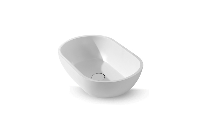SSI Design Caorle Solid Surface waskom 56x32x15cm mat wit