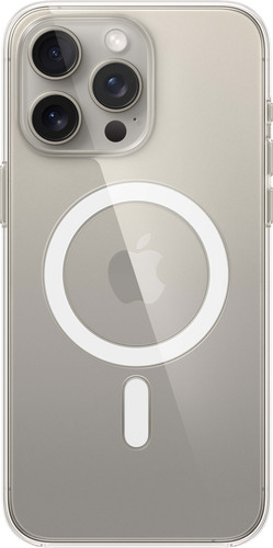 Apple iPhone 15 Pro Max Back Cover met MagSafe Transparant