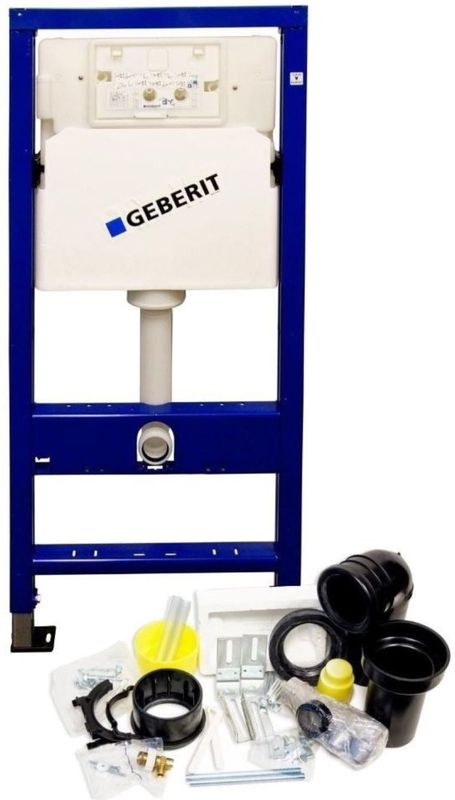 Geberit - UP100 - Toiletset - Wit - Plieger Lima met Delta Drukplaat