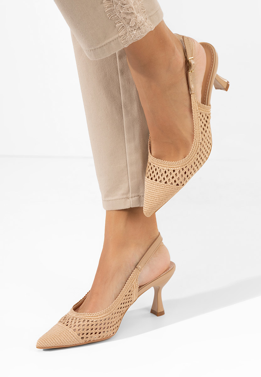 Chaussures slingback kaki Deevina