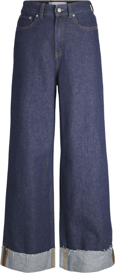 JJXX JXTOKYO WIDE FOLD HW JEANS R6055 DN Dark blue denim
