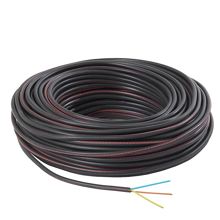 Câble électrique U1000R2V 3X1,5 mm² couronne 50 m