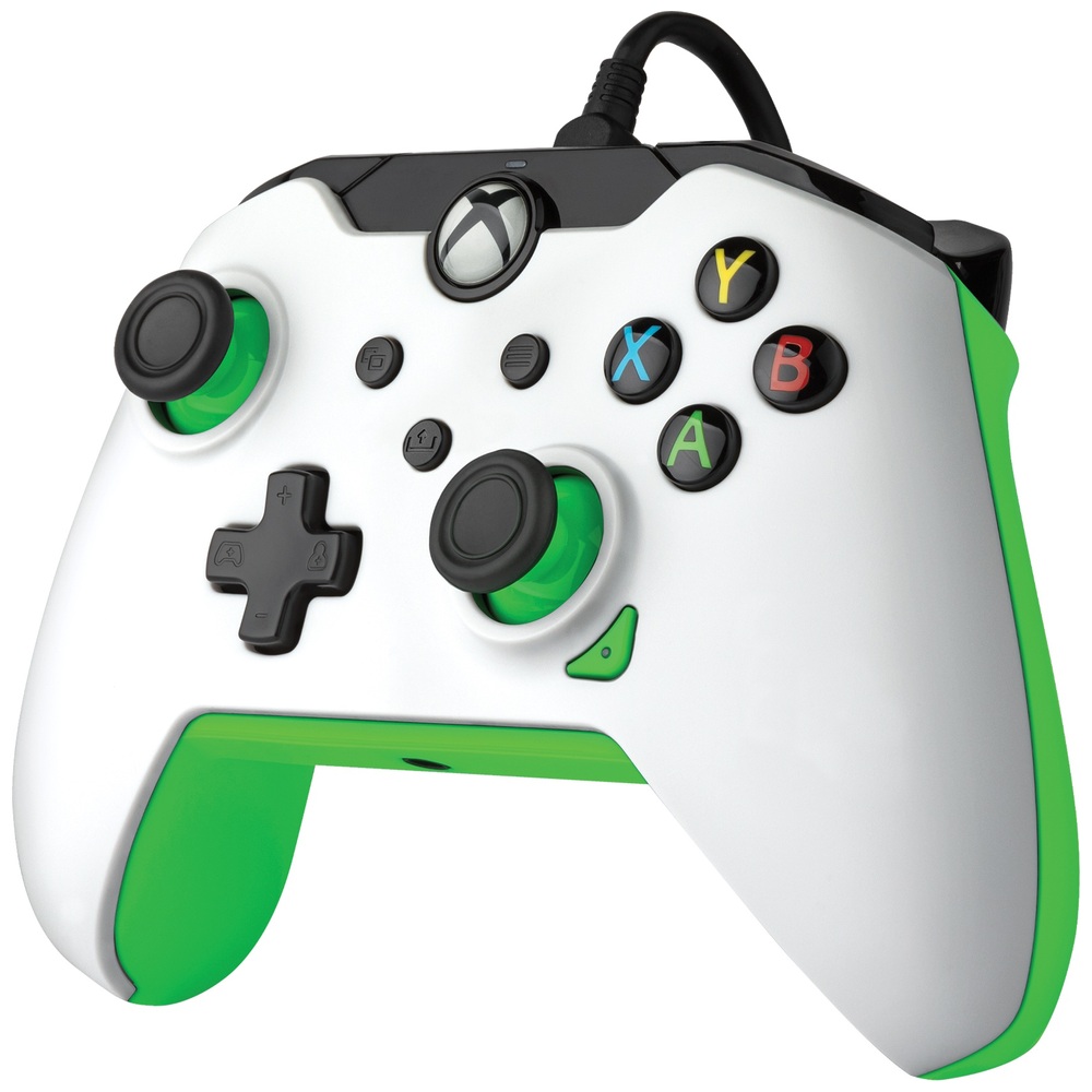 PDP Gaming Xbox Kabelgebundener Controller – Neonweiß