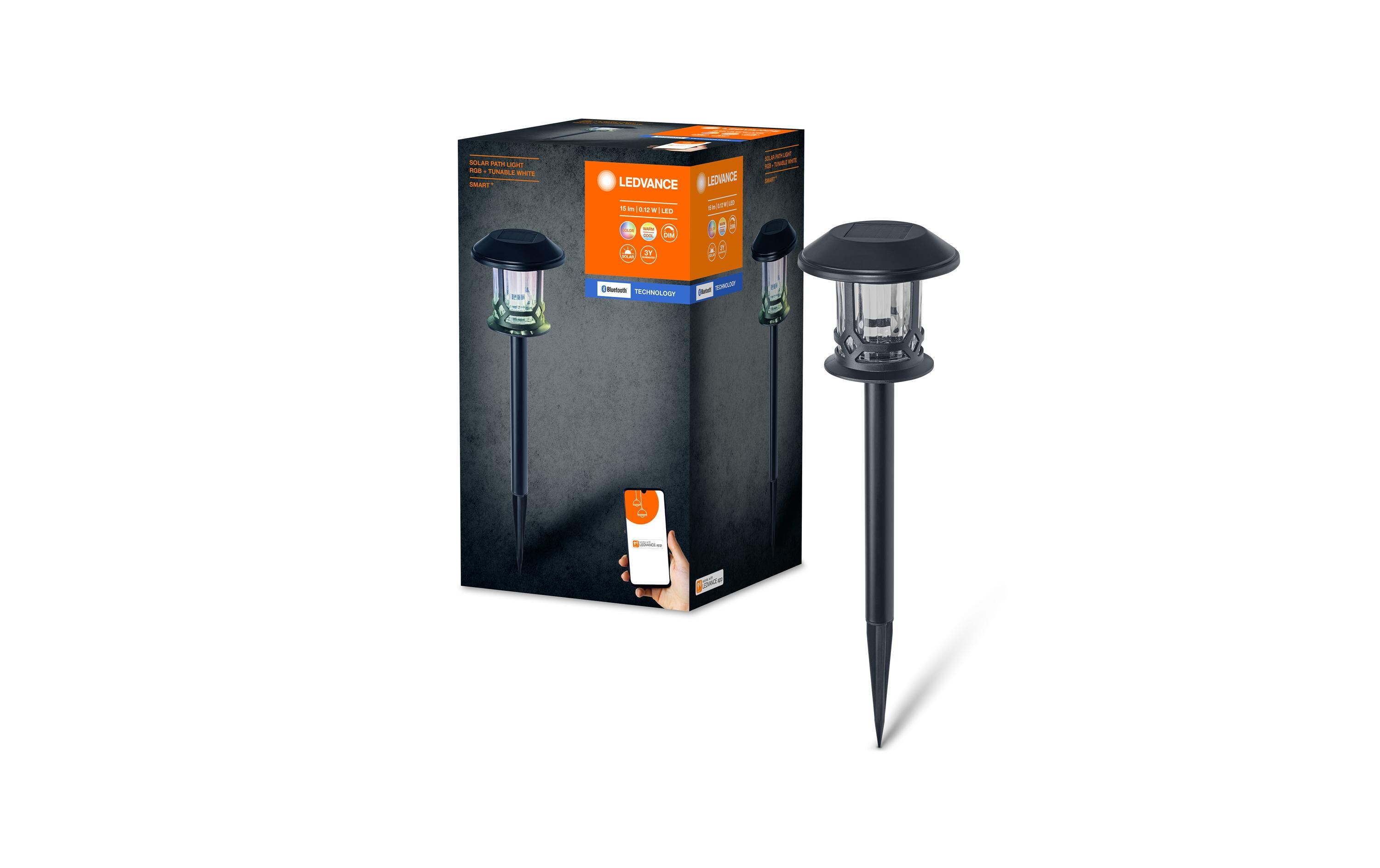 Outdoor Sockelleuchte Smart+ Solar Erdspiess, 3000-6500KSolarbetriebene LED-Aussenleuchten