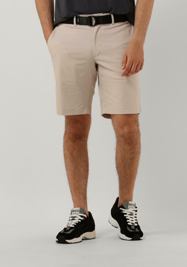 CALVIN KLEIN beige calvin klein korte broek modern twill slim short belt